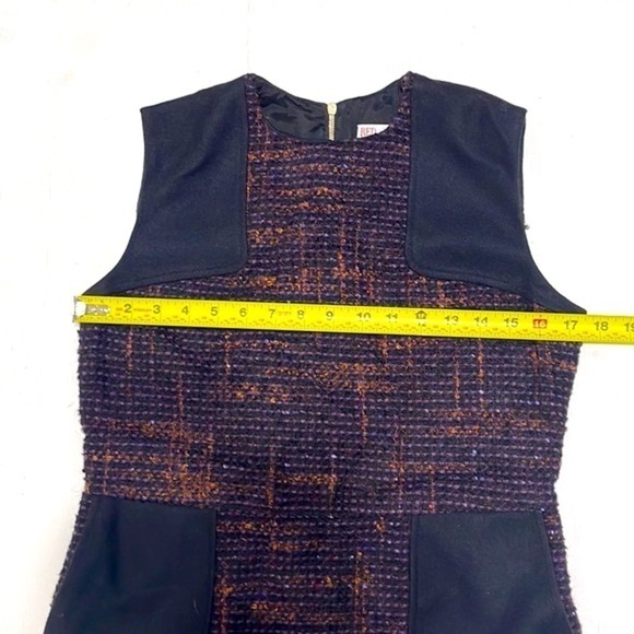 NWT RED Valentino Woman WOOL BLEND Tweed Dress Size 6 - Picture 11 of 16